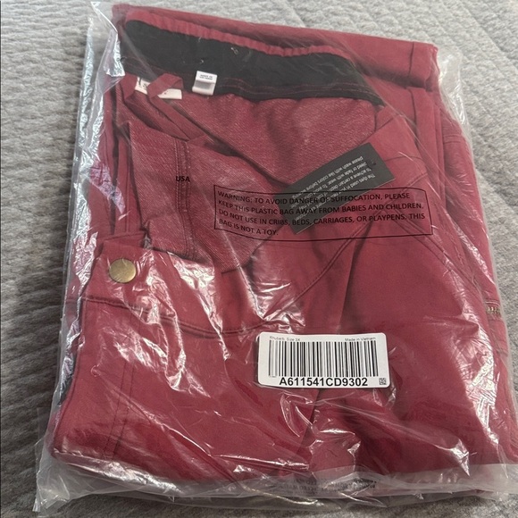 Denim&Co Adaptive Comfy Knit Patch Pocket Wheelchair Jean Rhubarb Color Size 3X - Picture 7 of 7